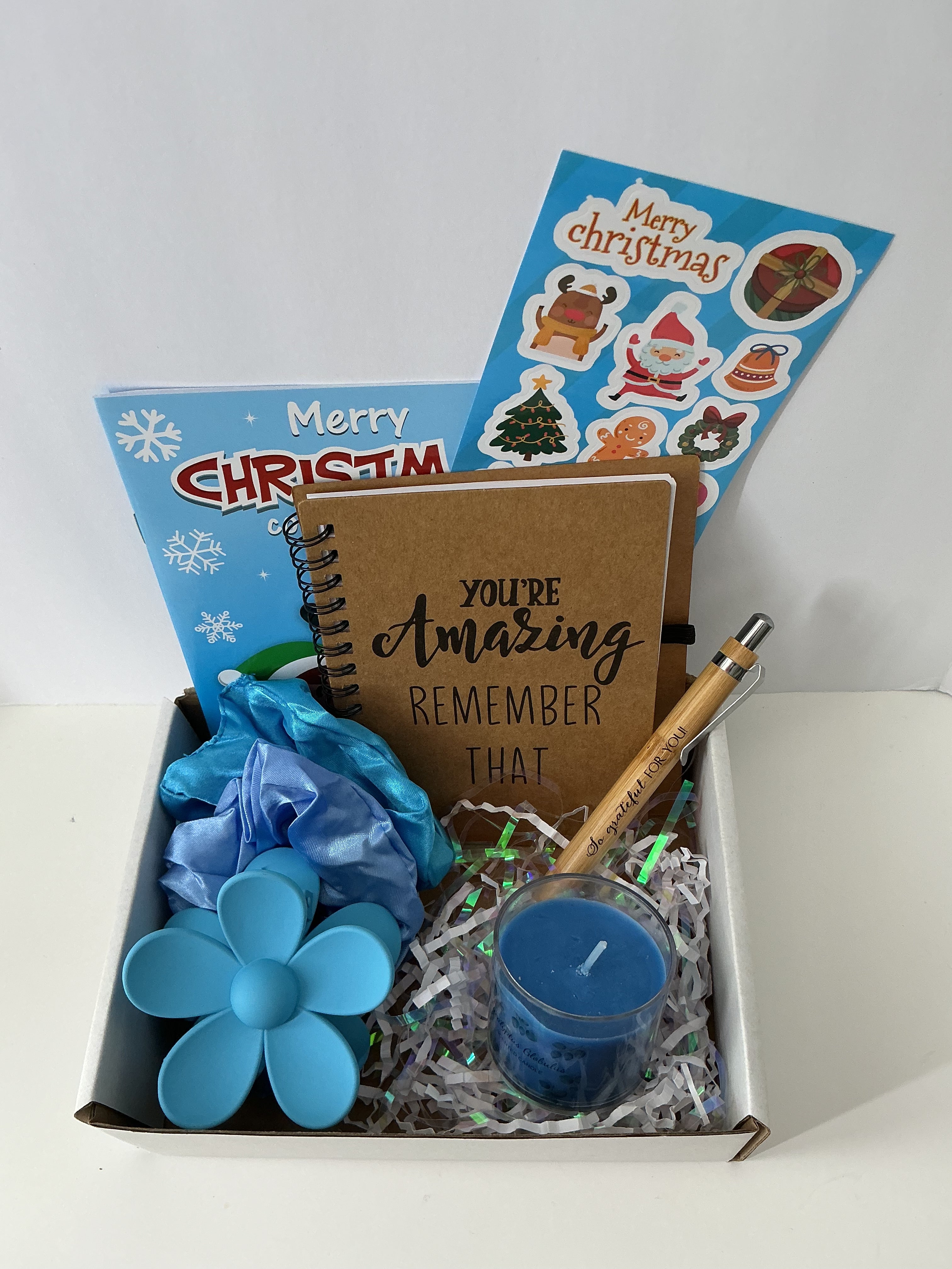 Creative Coloring Holiday Gift Box – Self Care Treats, Relaxation Gift for Women, Christmas Coloring Kit