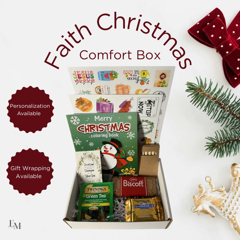 Faith-Filled Christmas Comfort Gift Box – Christian Holiday Gift, Scripture & Self Care for Women
