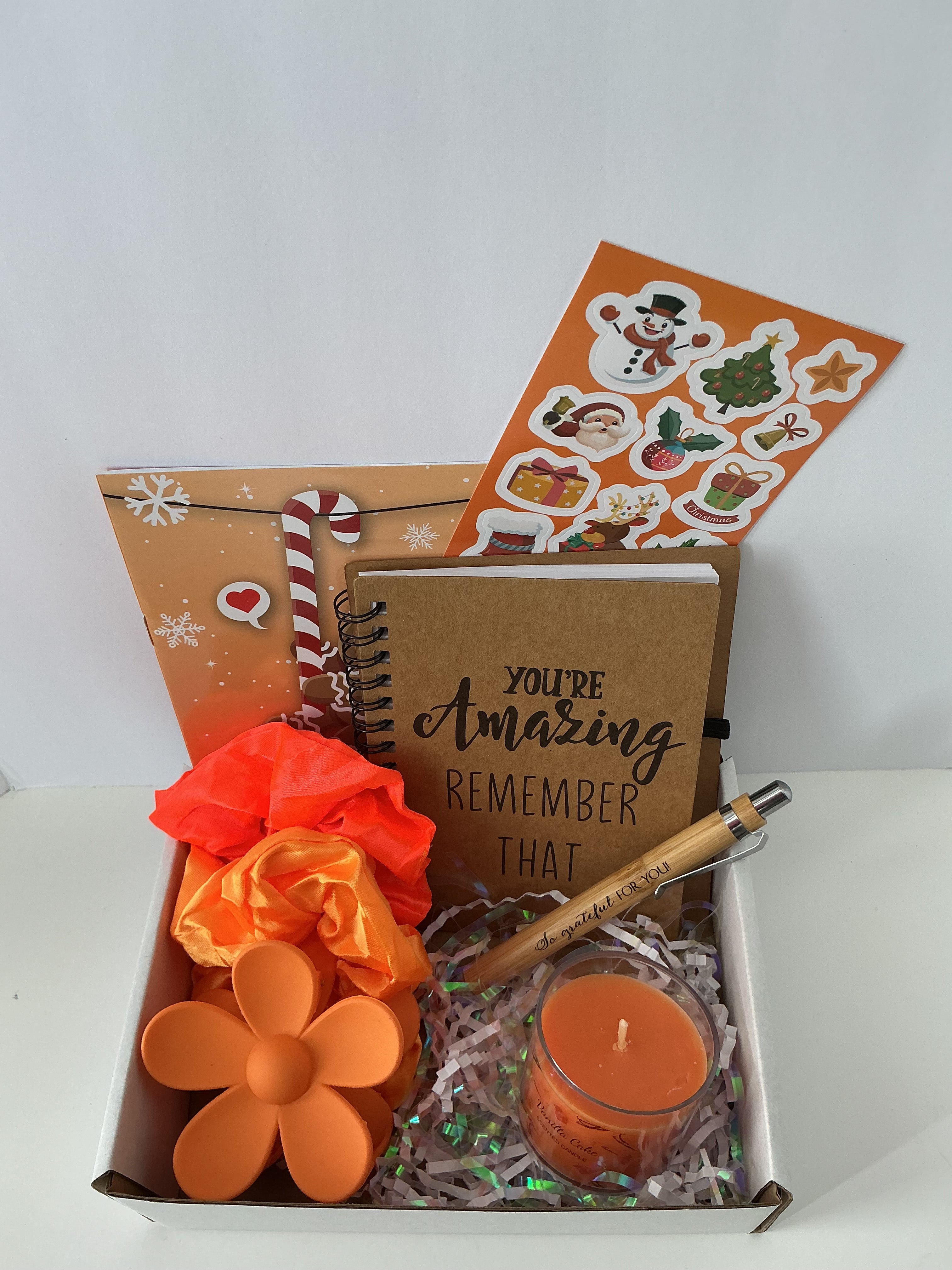 Creative Coloring Holiday Gift Box – Self Care Treats, Relaxation Gift for Women, Christmas Coloring Kit