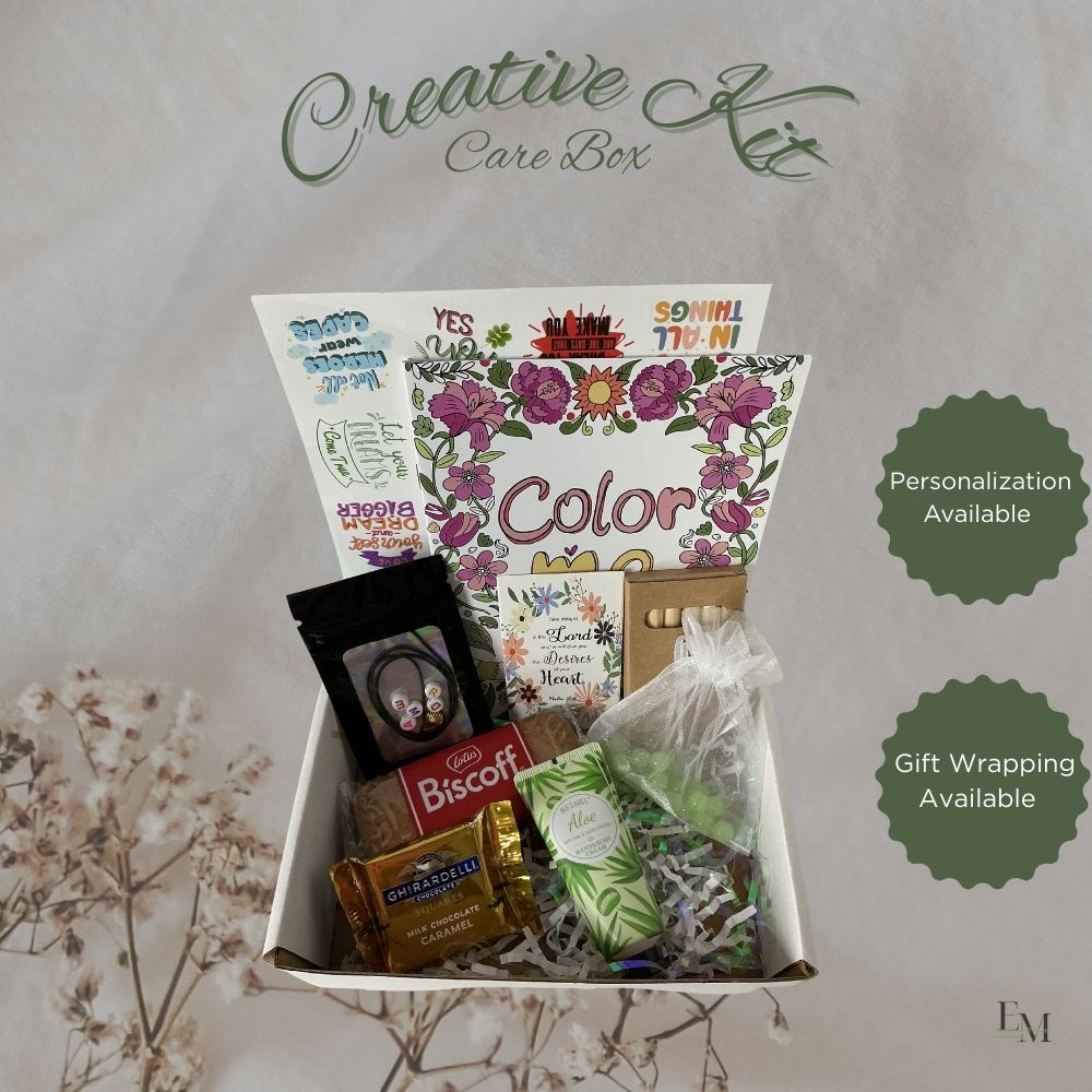 Creative Kit Care Box – Faith Based Self Care, Coloring & Reflection Gift for Women