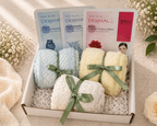 Set of three facial masks with packaging labeled 'Dermal' on a neutral background.