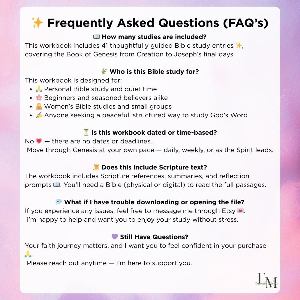 Genesis Complete Bible Study Workbook (Digital) | Kindle Scribe, GoodNotes & Printable PDF