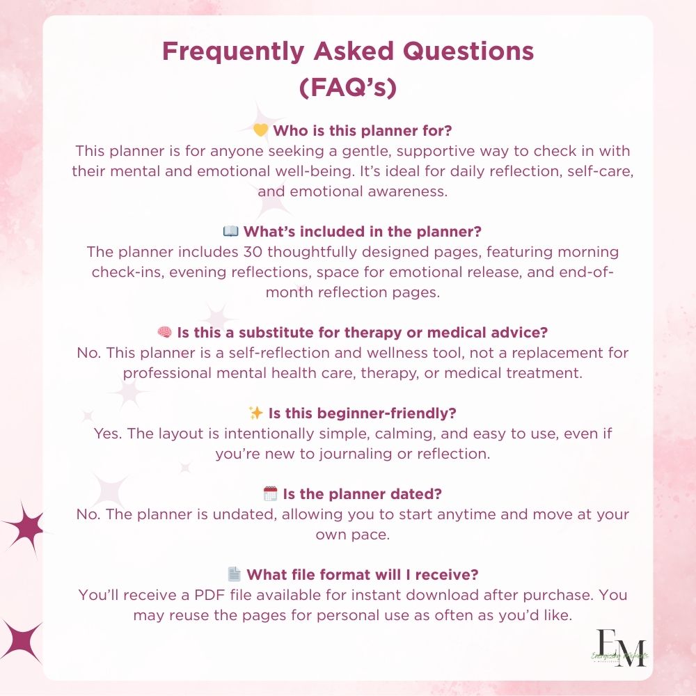 Mental Health Digital Planner | Self-Care & Self-Love Journal for GoodNotes, Kindle Scribe & Printable PDF