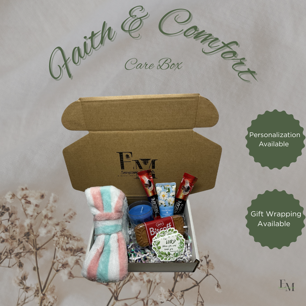 Faith & Comfort Christian Gift Box – Scripture Encouragement & Self Care for Women