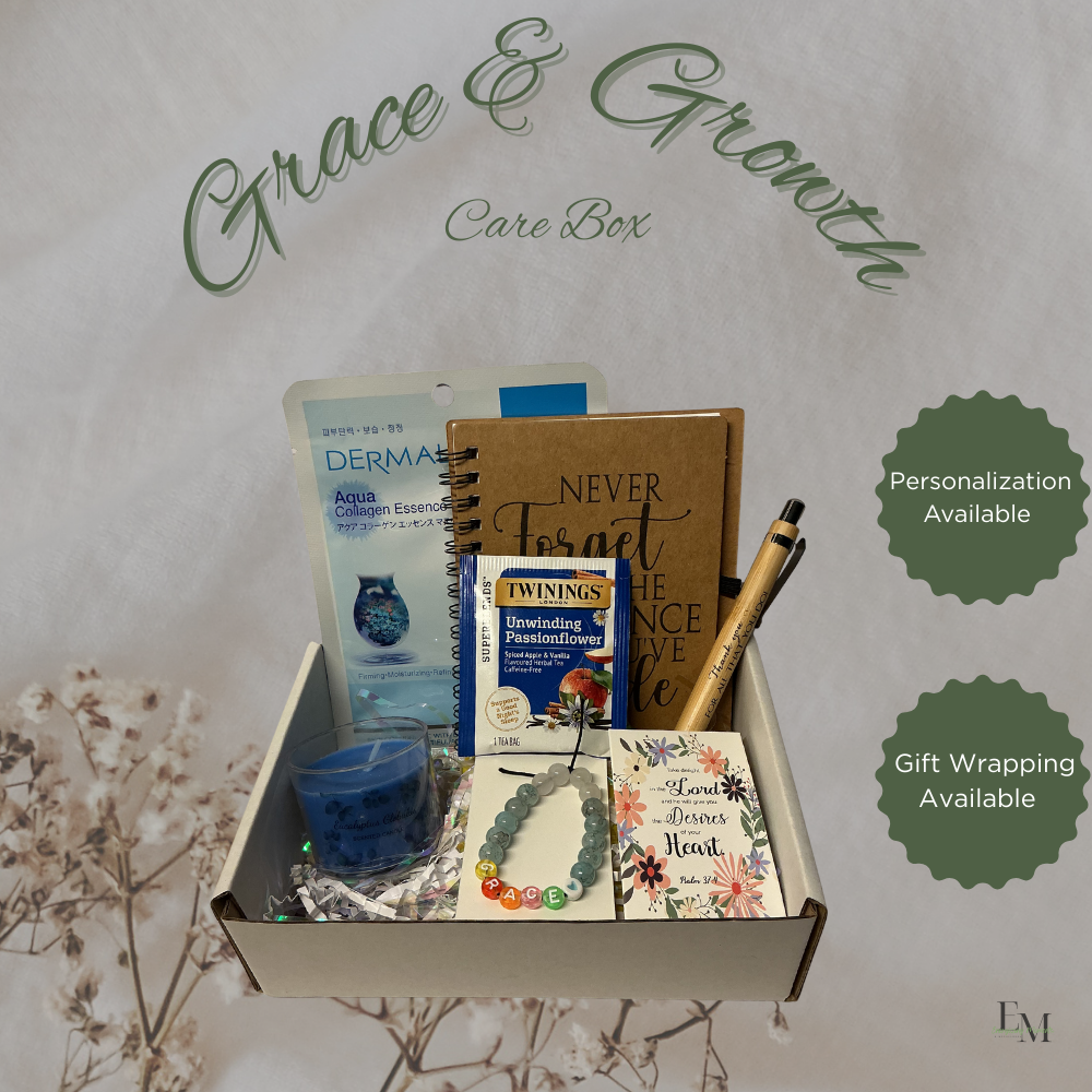 Grace & Growth Self Care Box – Faith Gift for Women, Scripture & Wellness Kit