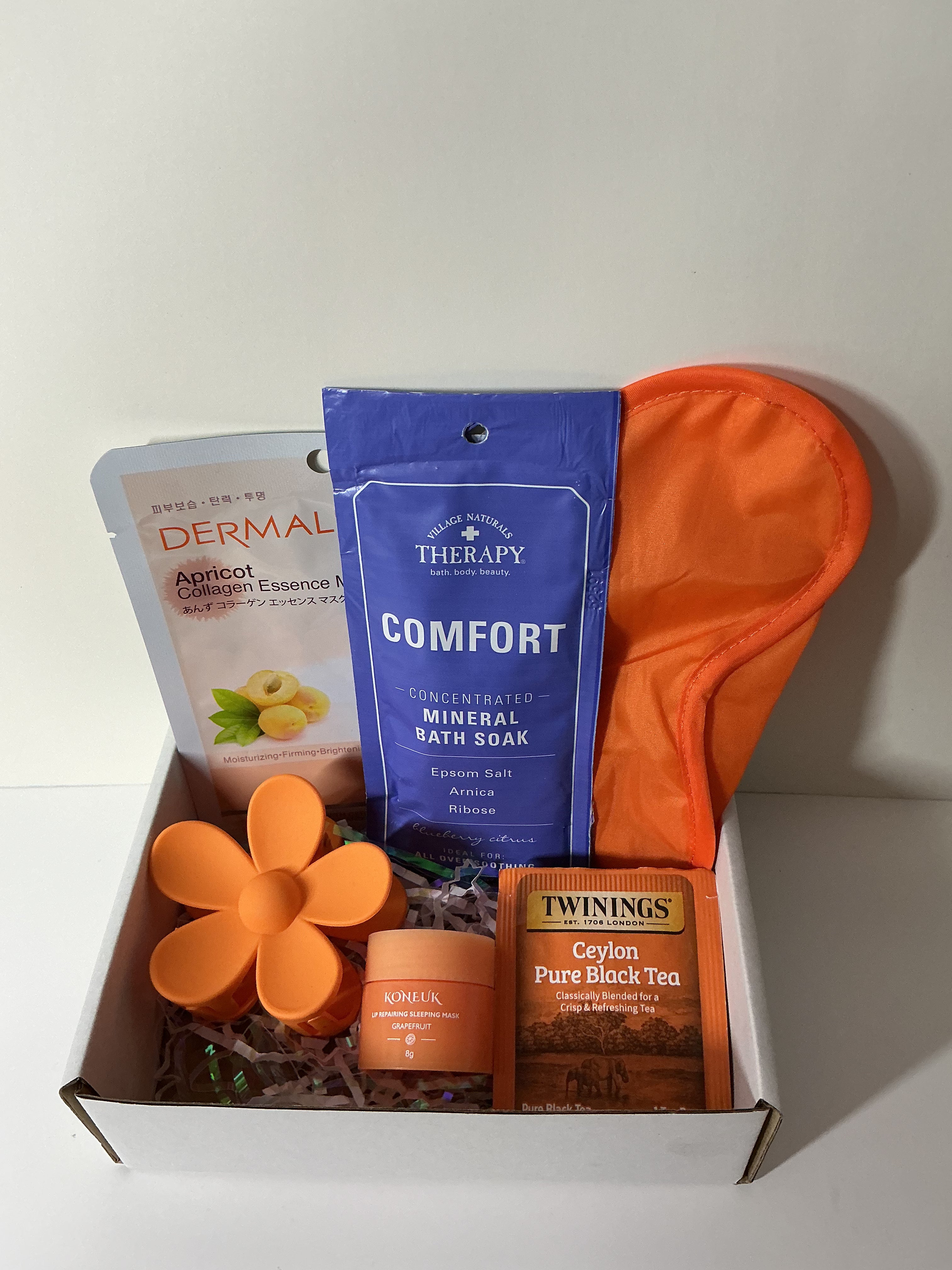 Gentle Night Reset Box – Evening Self Care Gift with Bath Salt, Tea & Sleep Mask