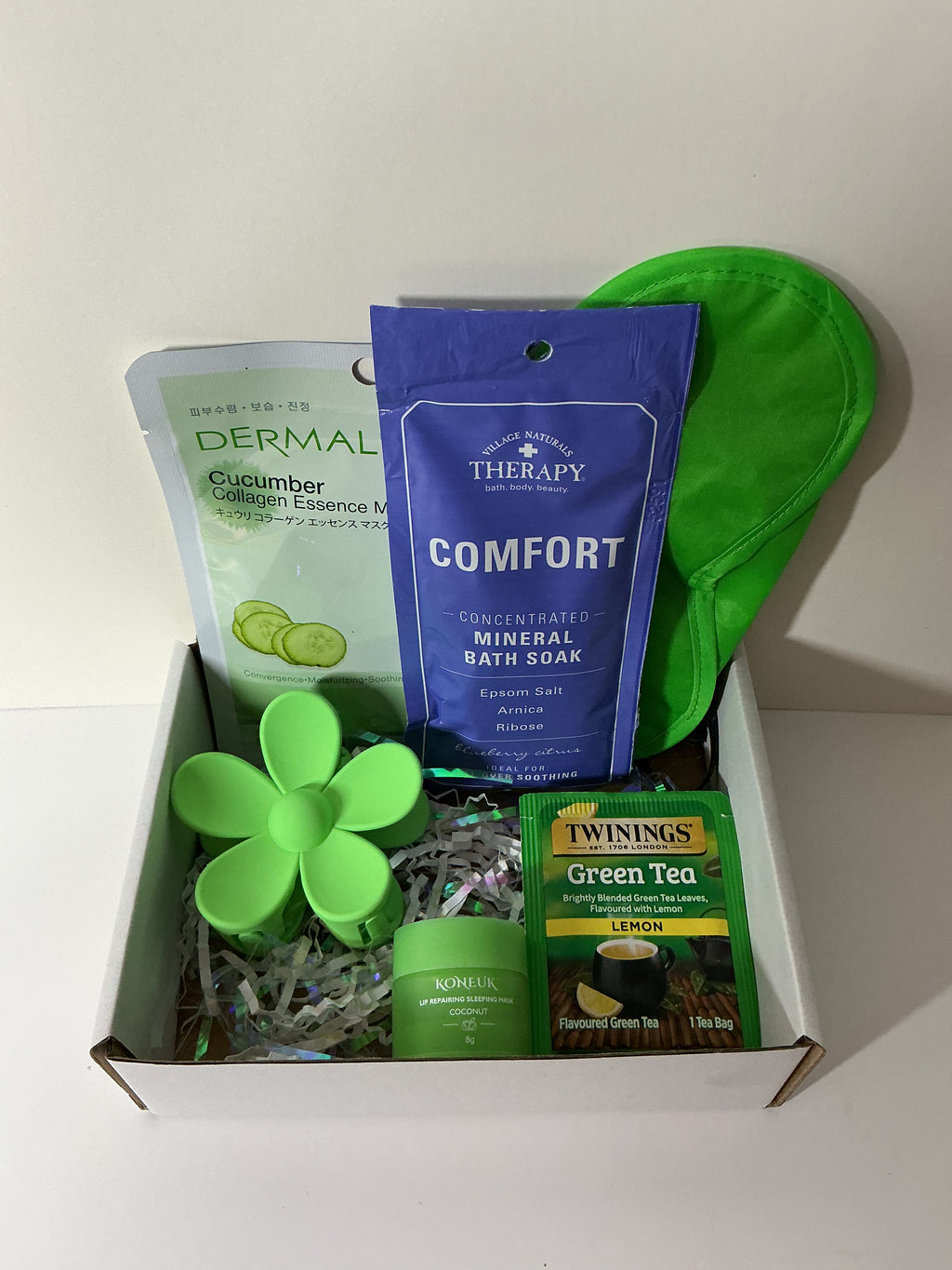 Gentle Night Reset Box – Evening Self Care Gift with Bath Salt, Tea & Sleep Mask