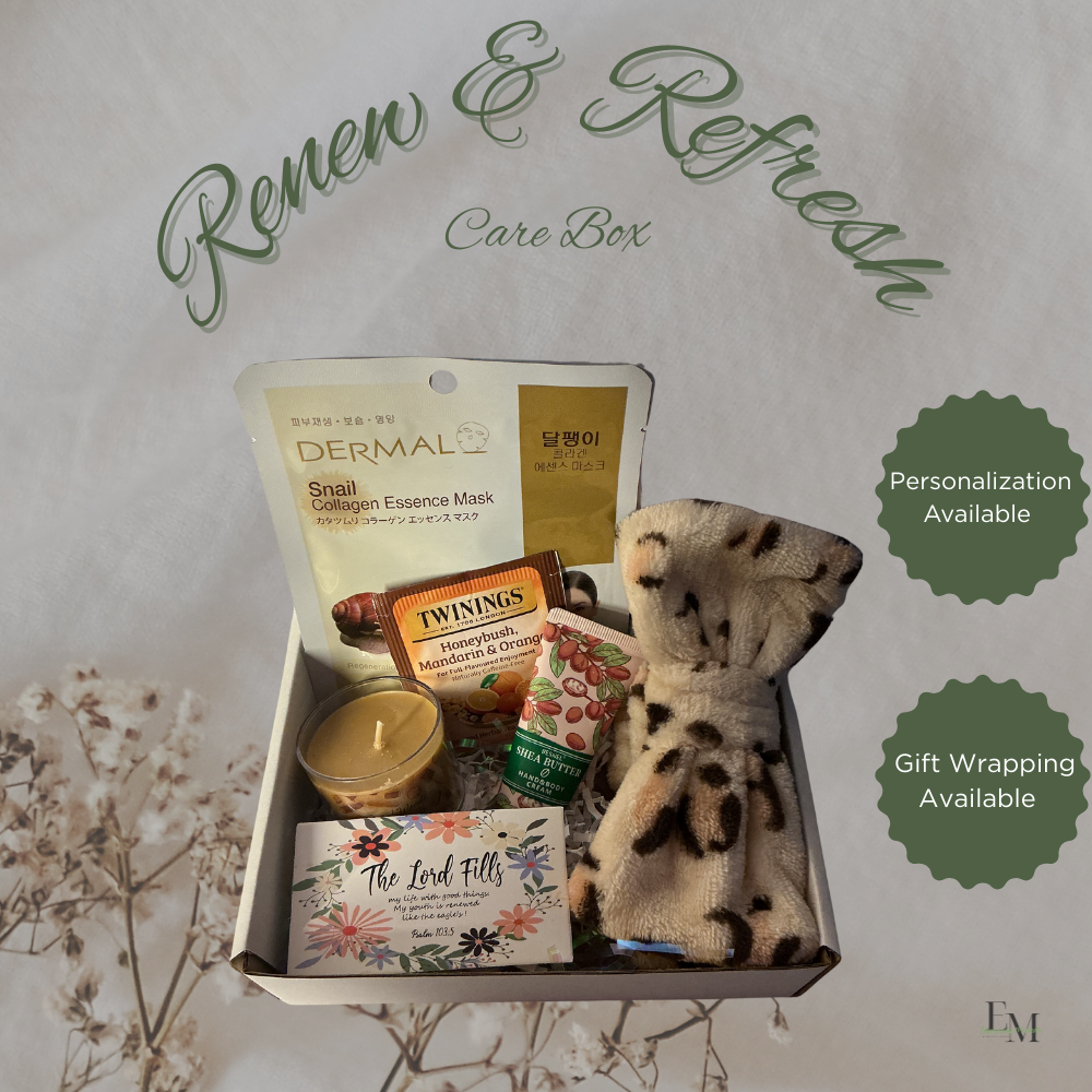 Renew & Refresh Self Care Box – Rejuvenation & Relaxation Gift, Wellness Kit for Women