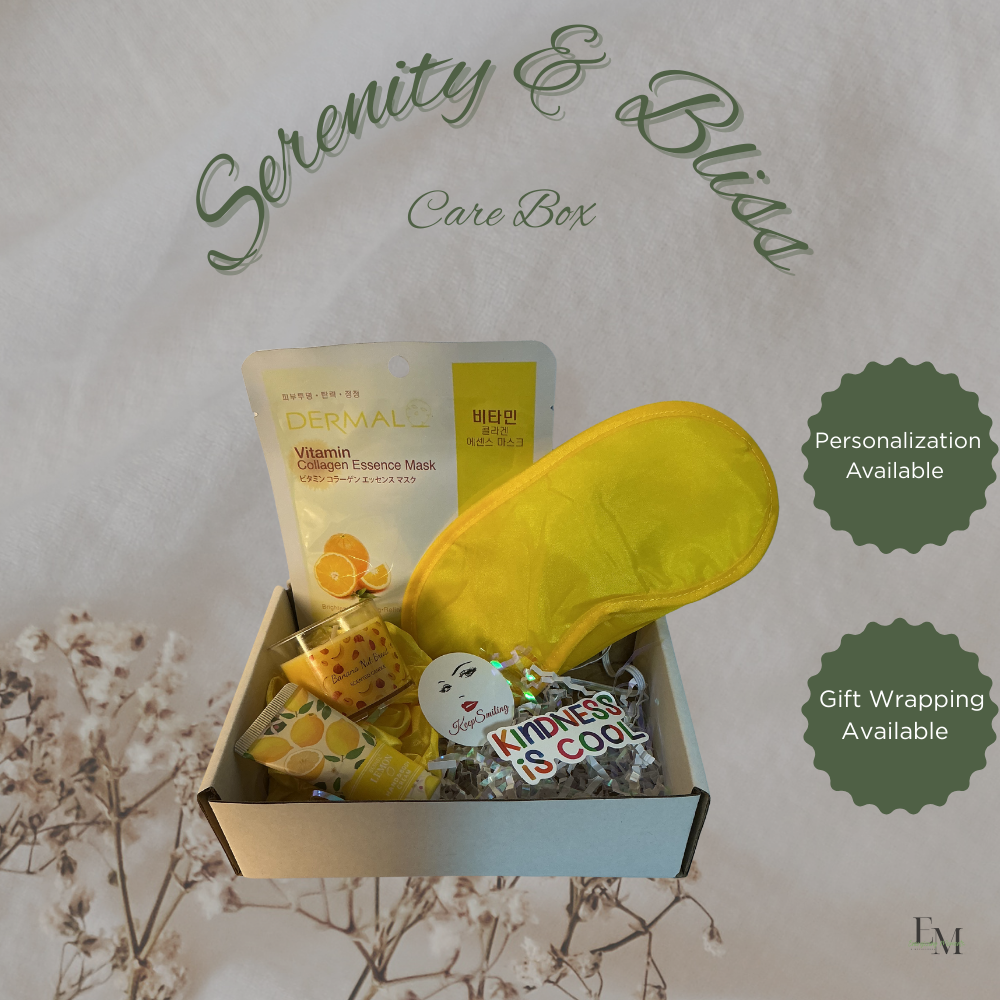 Serenity & Bliss Calming Gift Box – Cozy Self-Care Set for Women, Mindfulness & Relaxation Essentials