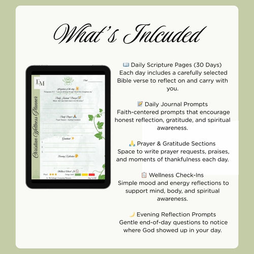 Christian Wellness Journal
