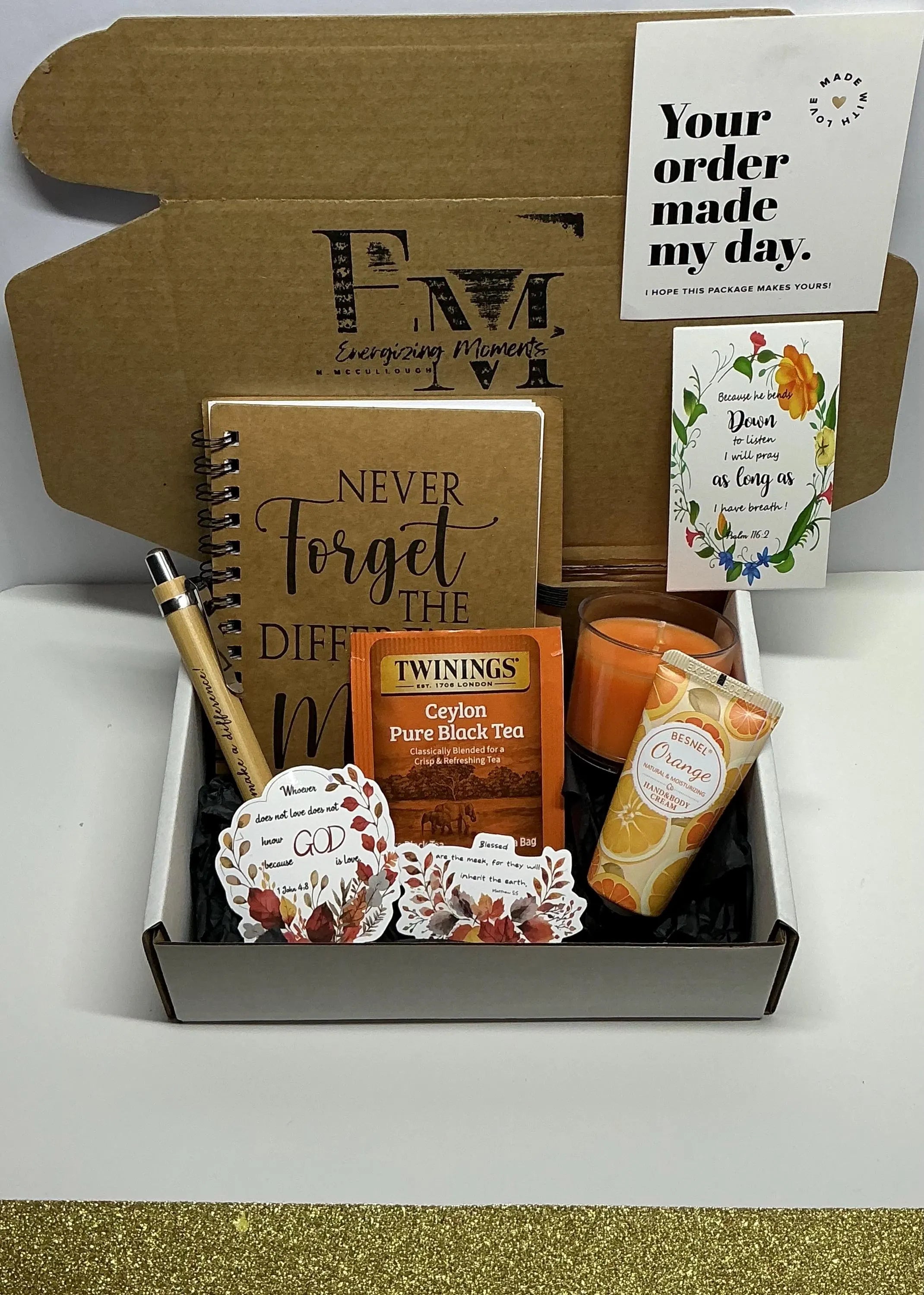 Faith & Peace Christian Self Care Box – Scripture Gift Set, Peace & Encouragement for Women