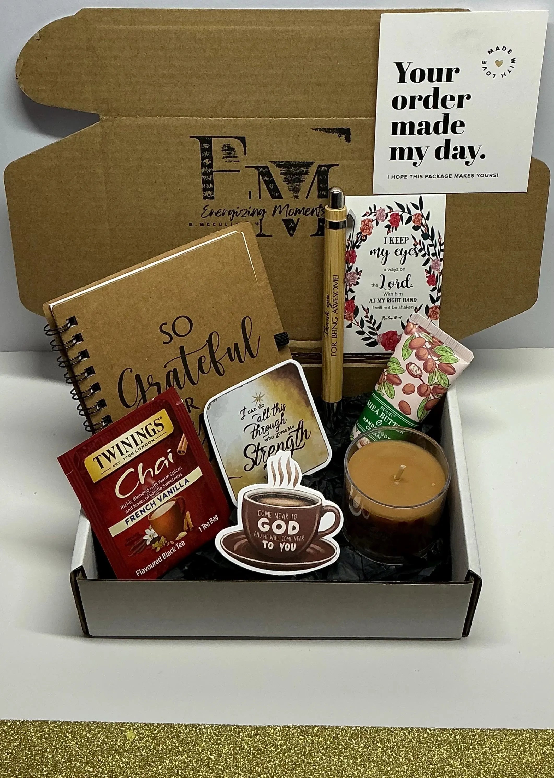 Faith & Peace Christian Self Care Box – Scripture Gift Set, Peace & Encouragement for Women