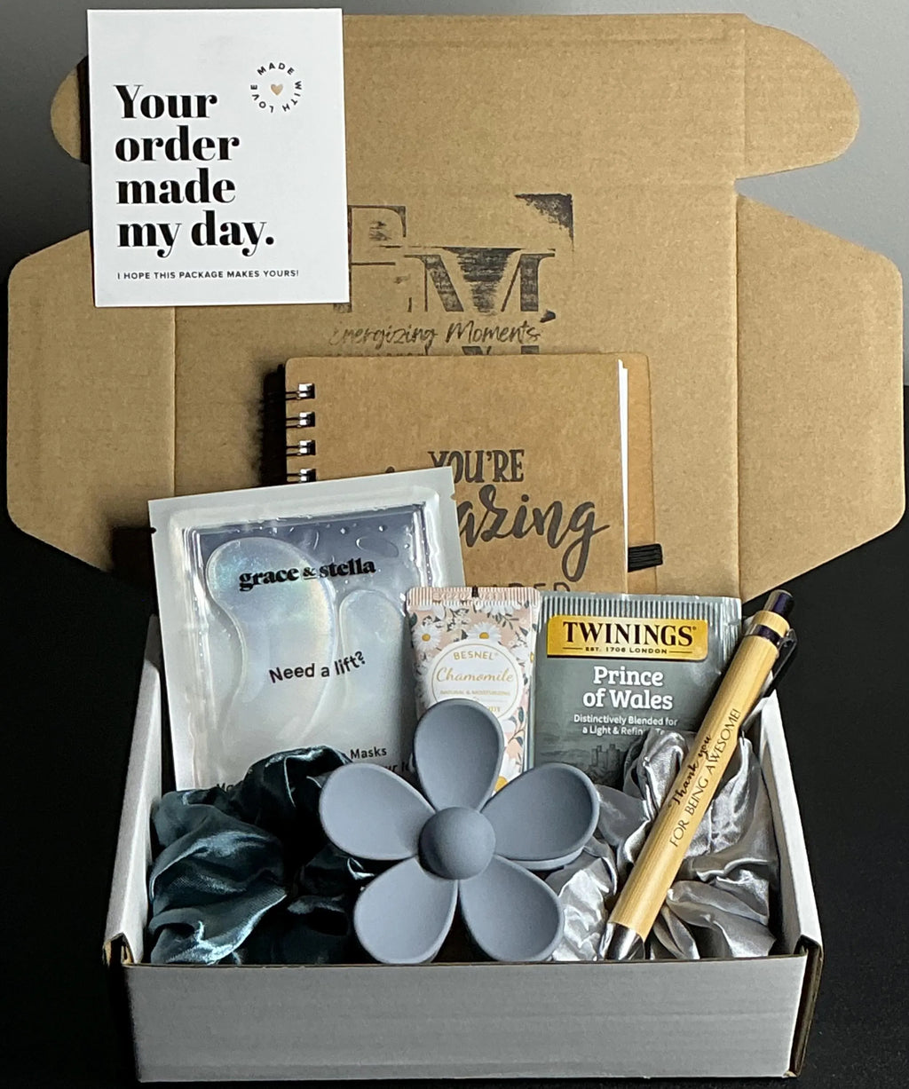 Care On-The-Go Self Care Box – Travel Wellness Kit, Mini Relaxation Gift for Women