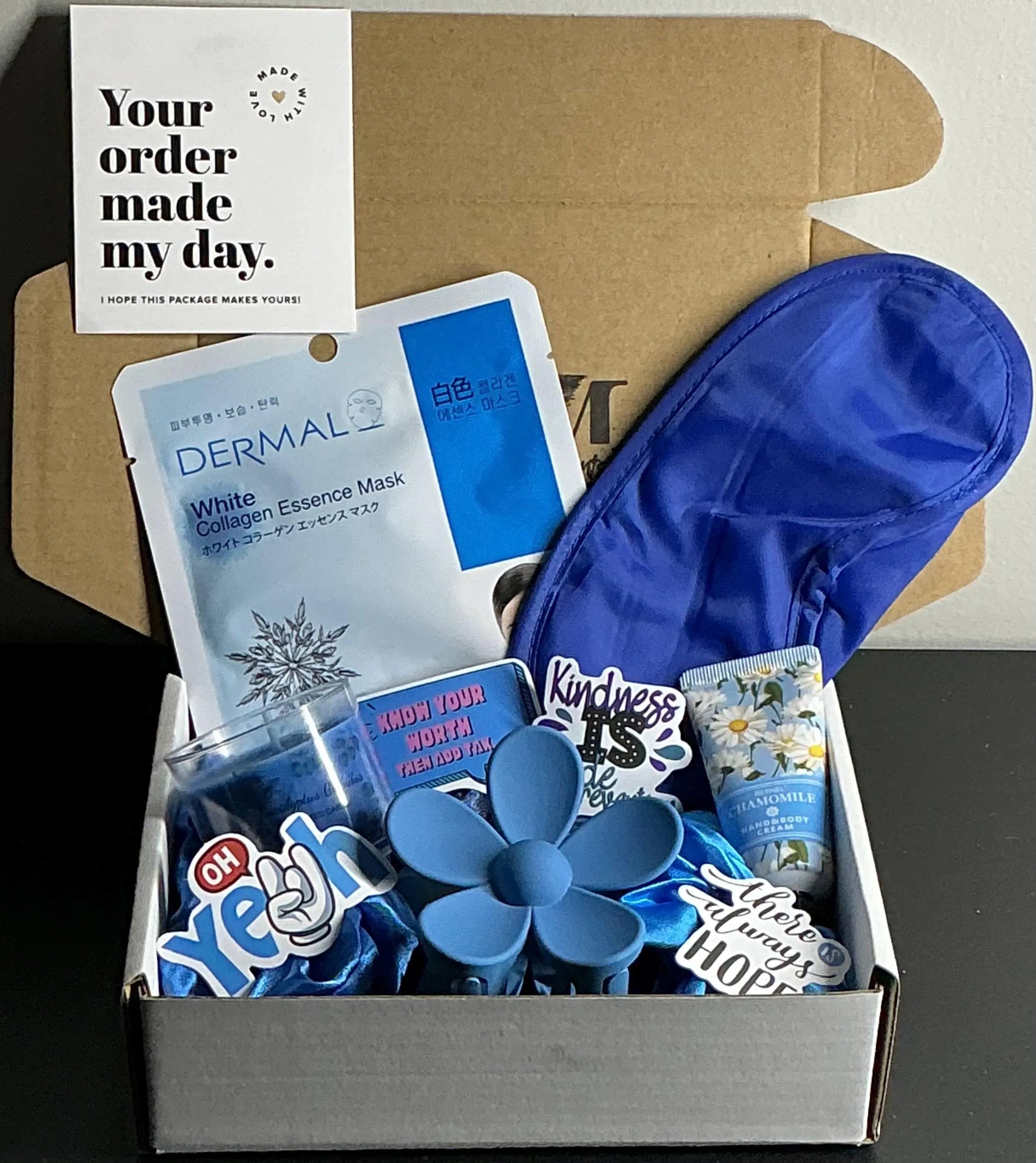 Serenity & Bliss Calming Gift Box – Cozy Self-Care Set for Women, Mindfulness & Relaxation Essentials