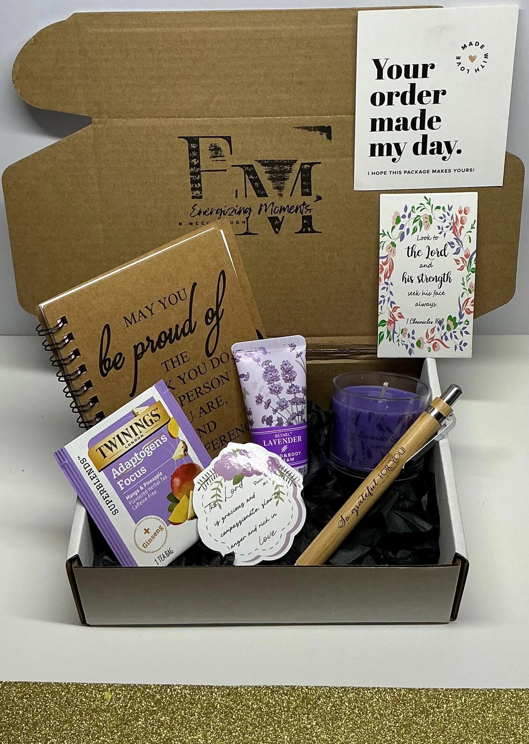 Faith & Peace Christian Self Care Box – Scripture Gift Set, Peace & Encouragement for Women