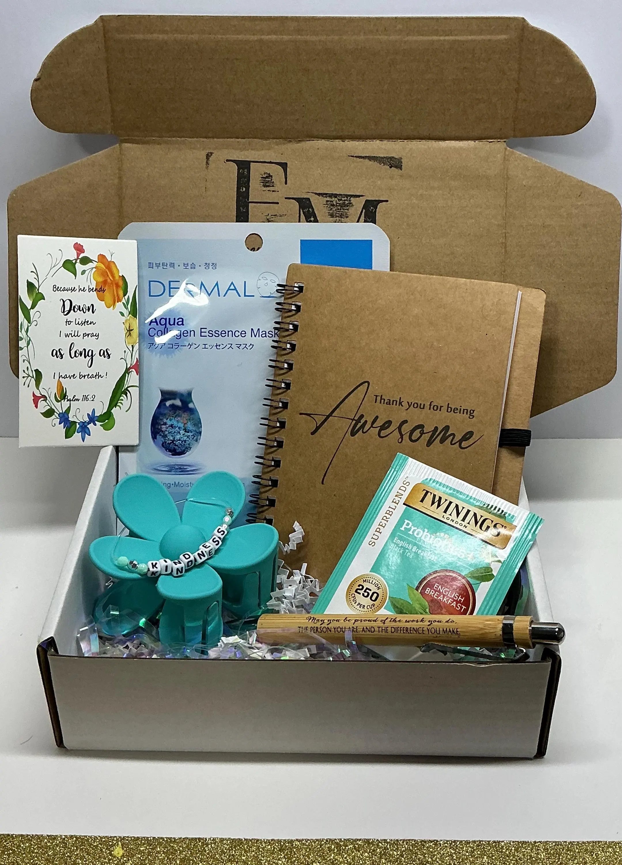 Grace & Growth Self Care Box – Faith Gift for Women, Scripture & Wellness Kit