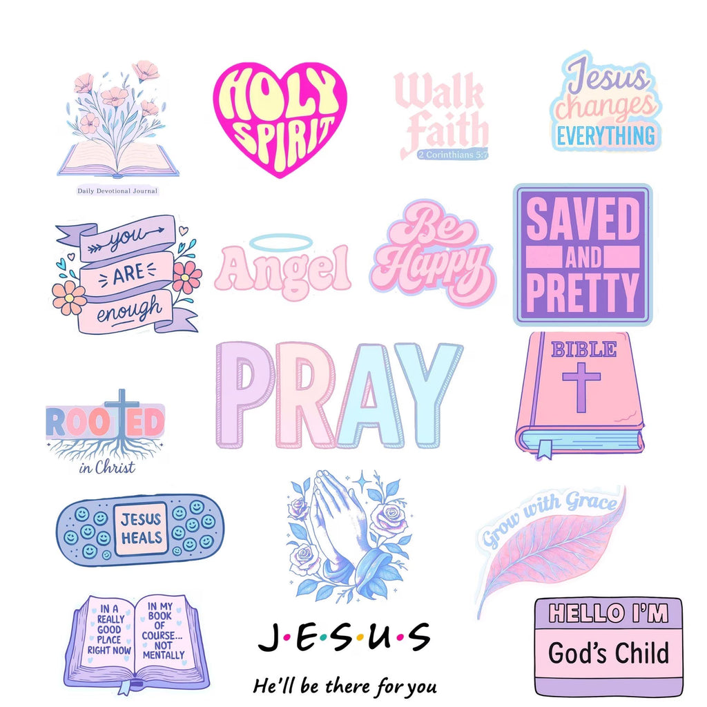 Christian Digital Sticker Pack (25 PNGs) | GoodNotes, Notability & Digital Planners