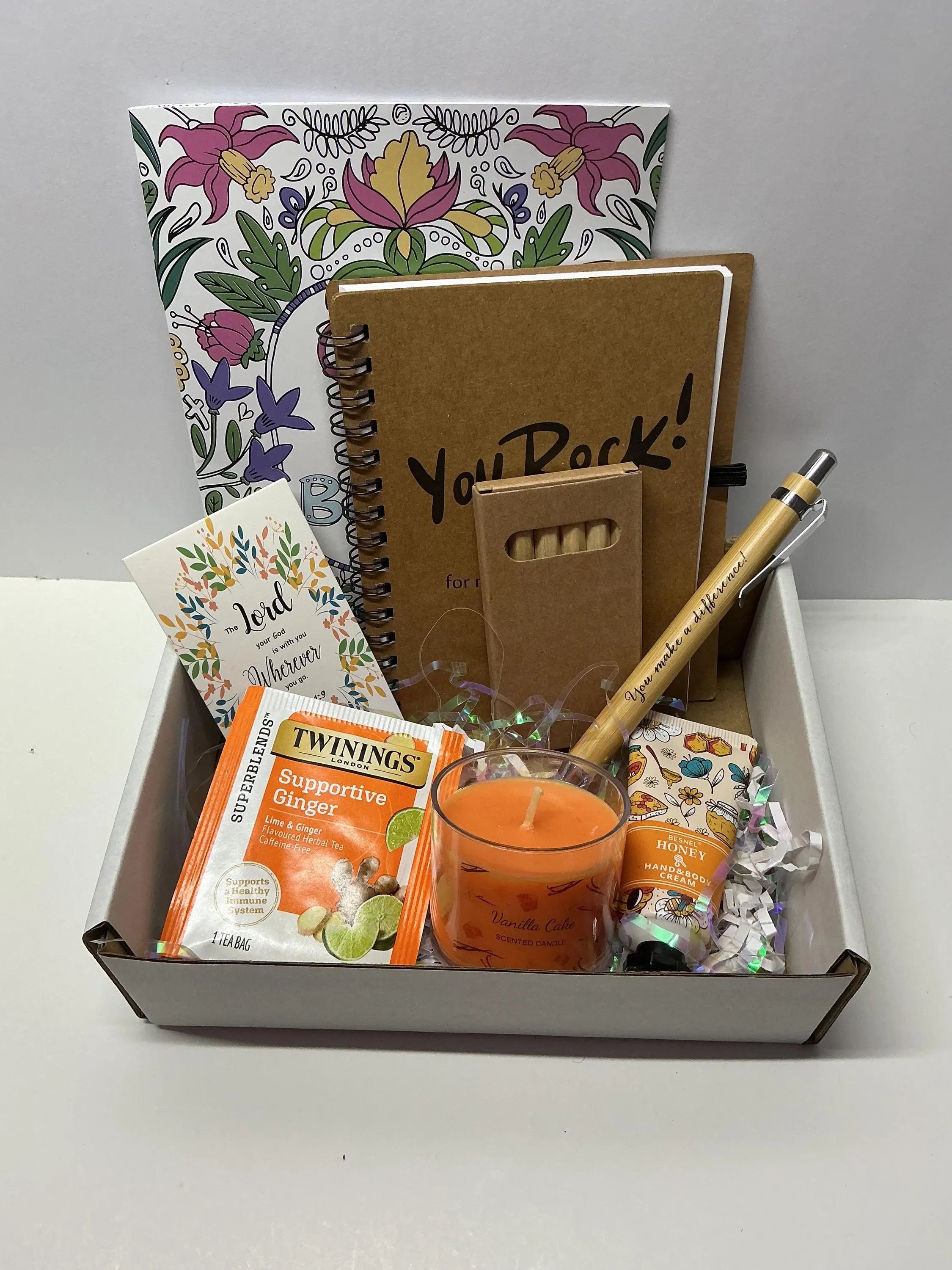 Rest & Reflect Coloring Self Care Box – Relaxing Scripture Coloring Gift for Women