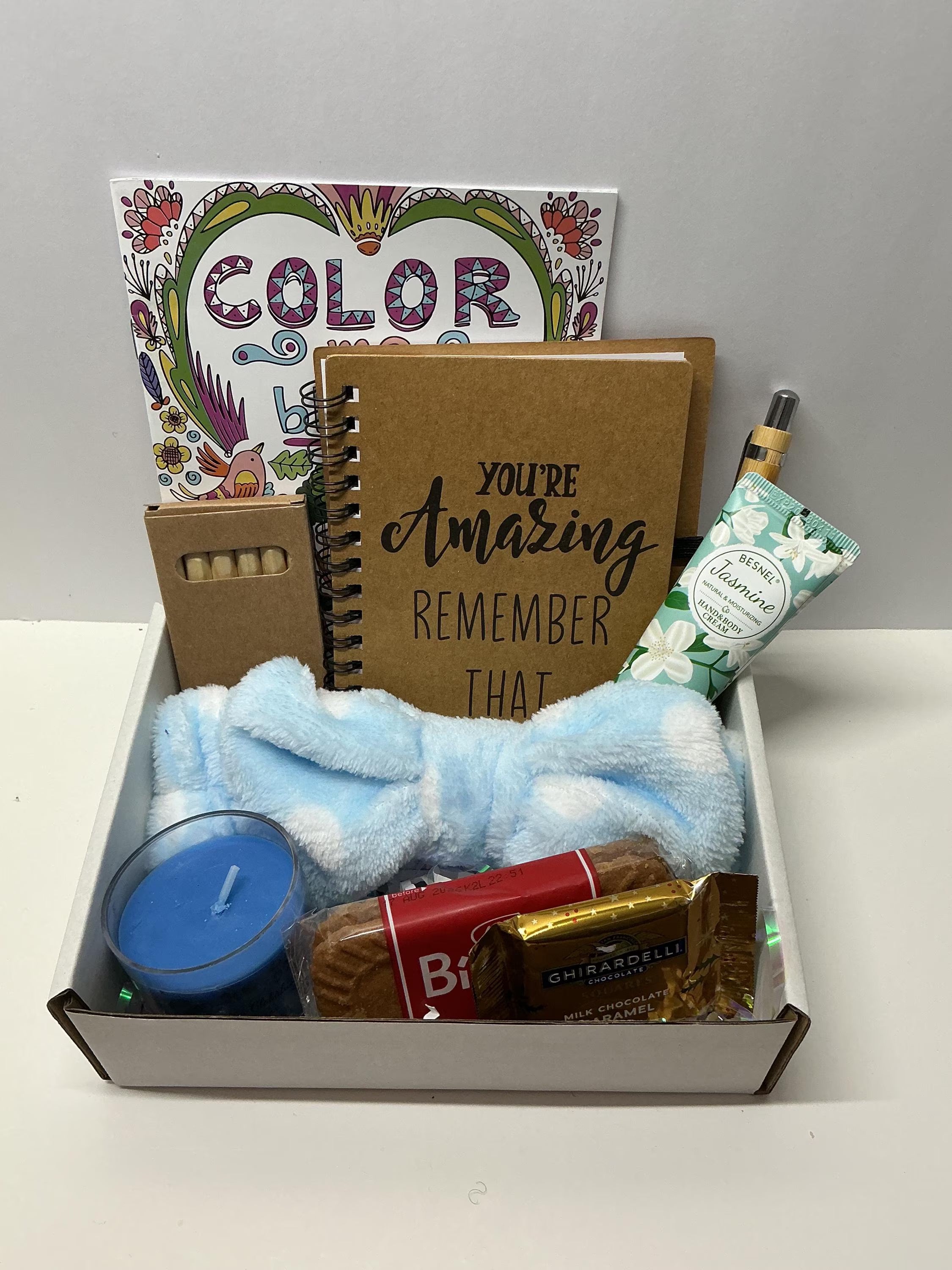 Mindful Moments Coloring Gift Box – Relaxation & Mindfulness Self Care Set for Women