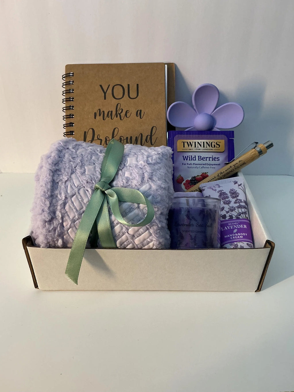 Cozy Morning Glow Self Care Box – Relaxing Morning Routine Gift, Tea & Journaling Kit