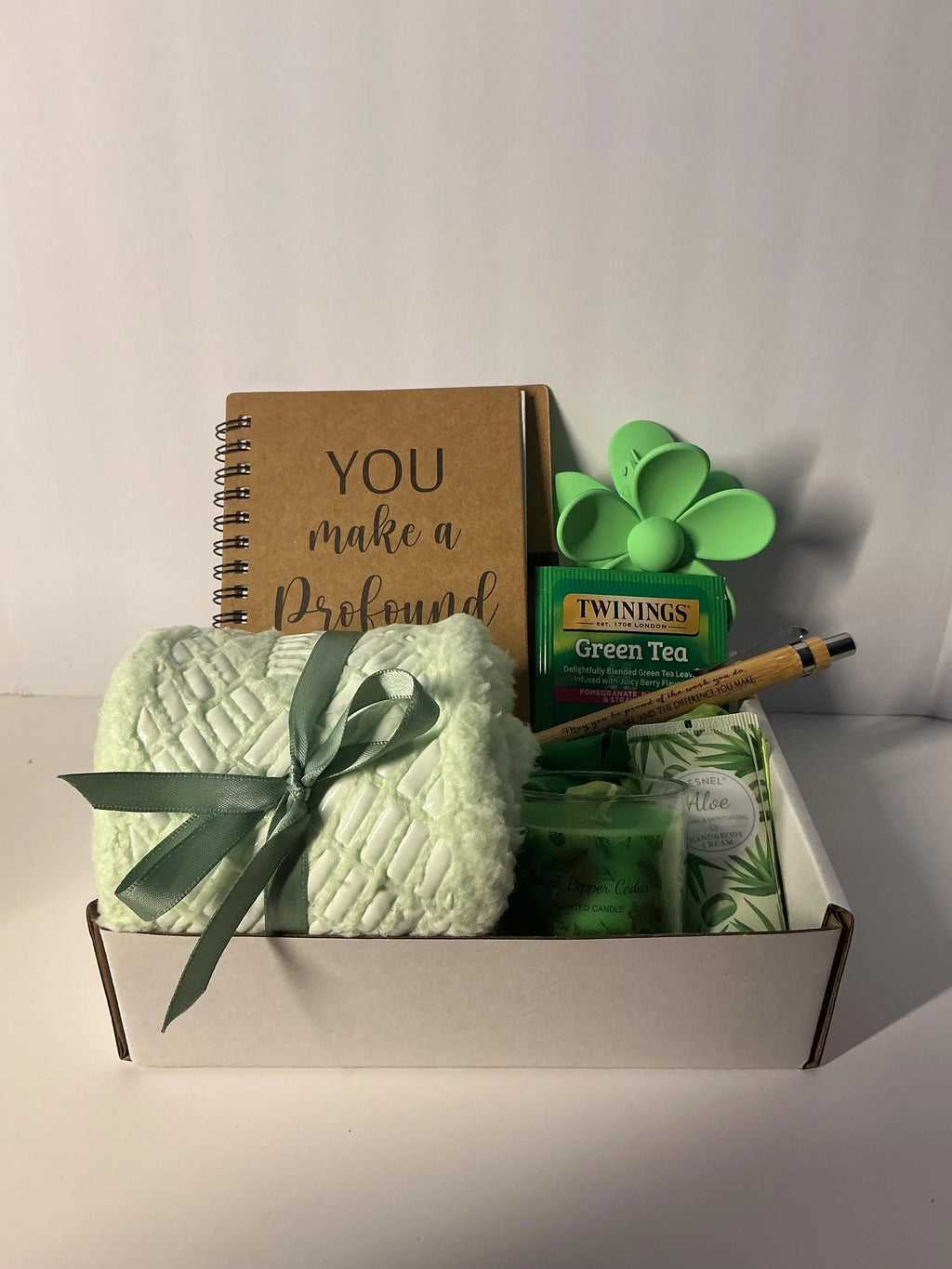 Cozy Morning Glow Self Care Box – Relaxing Morning Routine Gift, Tea & Journaling Kit