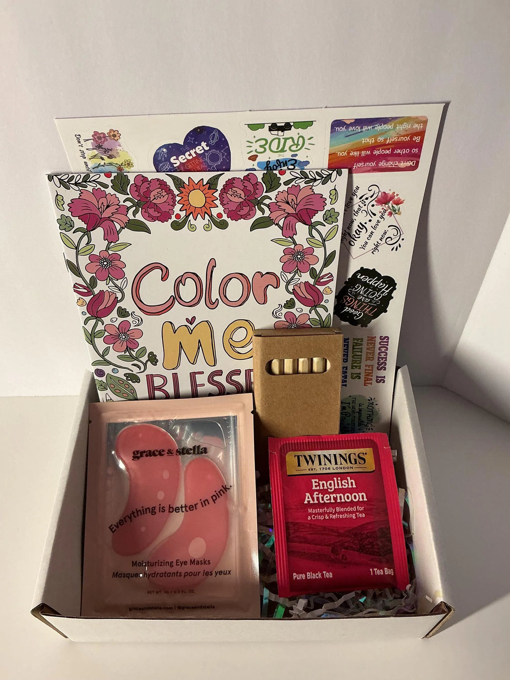 Creative Refresh Mini Self Care Box – Small Gift for Women, Coloring & Relaxation Kit