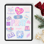 Christian Digital Sticker Pack (25 PNGs) | GoodNotes, Notability & Digital Planners