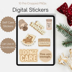 Self-Care Digital Sticker Pack (10 PNGs) | GoodNotes, Notability & Digital Planners