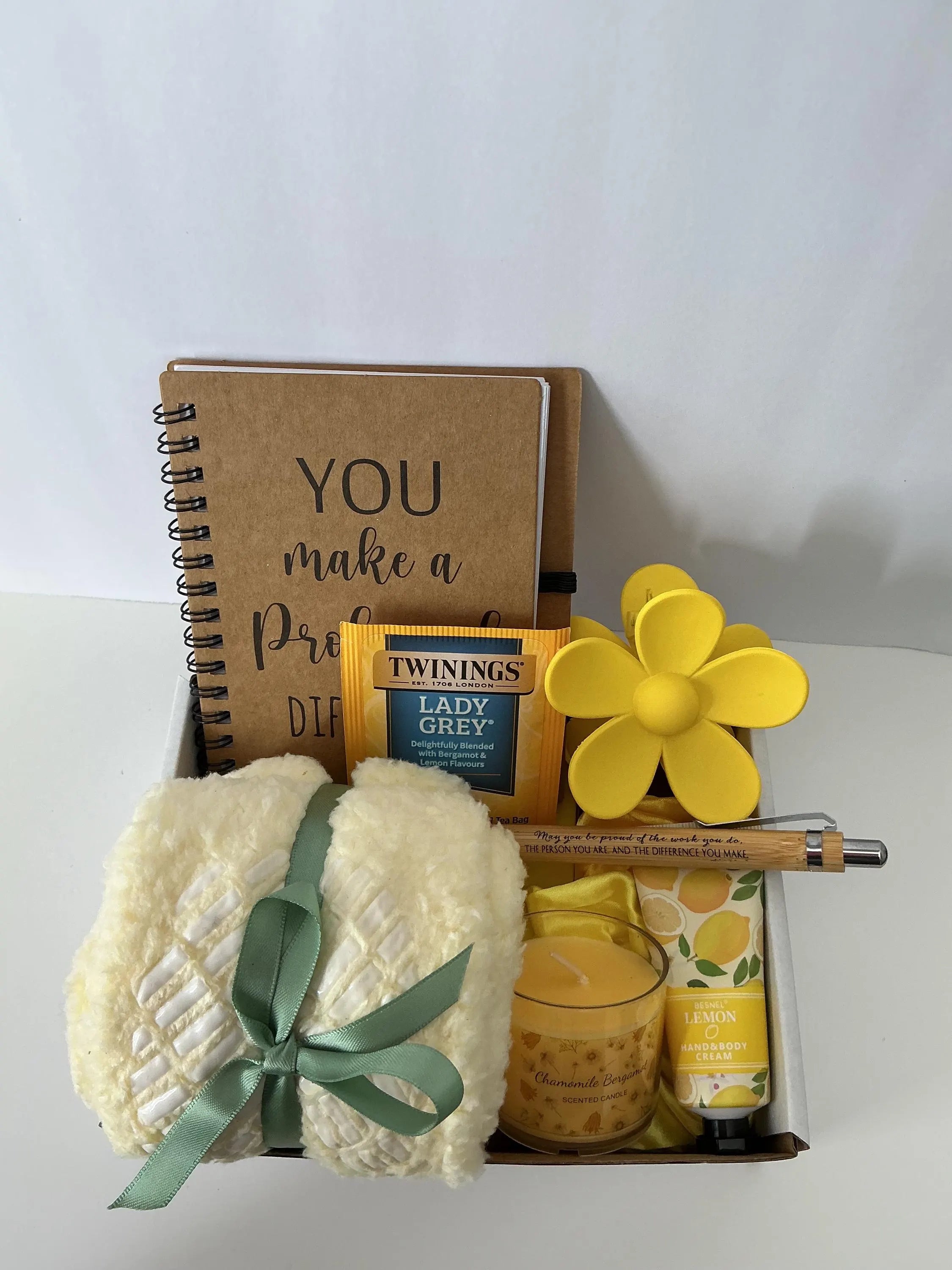Cozy Morning Glow Self Care Box – Relaxing Morning Routine Gift, Tea & Journaling Kit