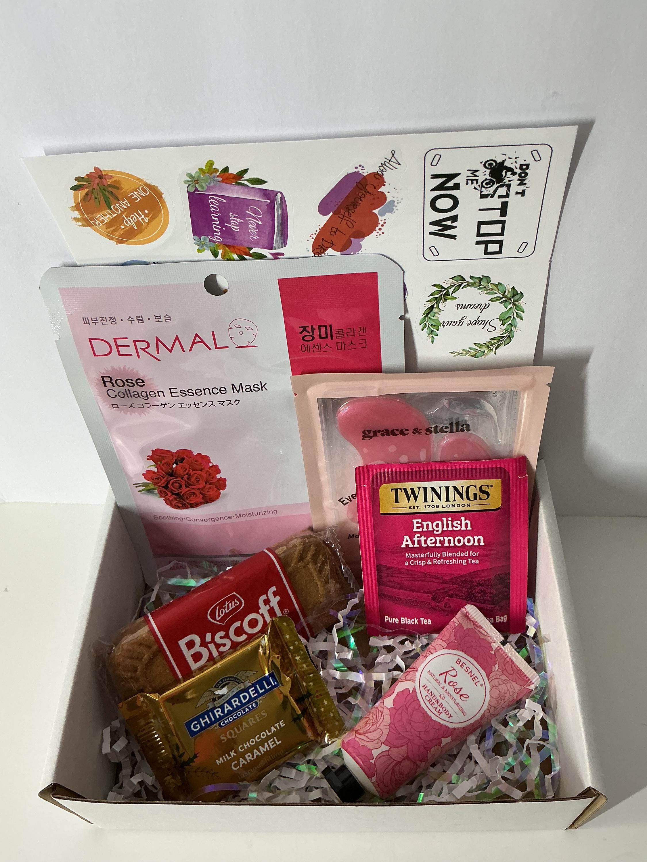 Calm & Care Essentials Self Care Box – Stress Relief Gift for Women, Relaxation & Wellness Kit